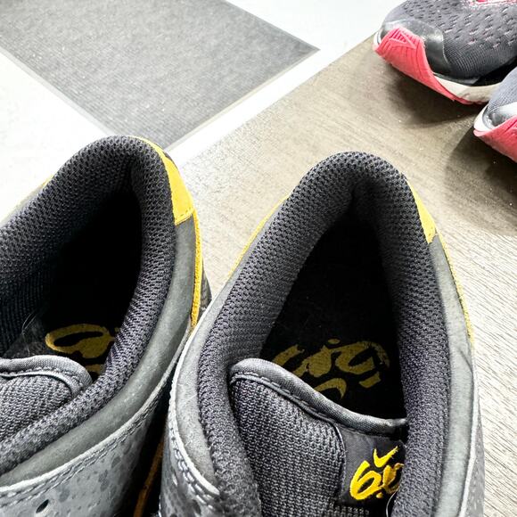 Nike Dunk Low 6.0 Black Gold Dart Sneakers 314142-015 Shoes Size 9.5 - Picture 7 of 9